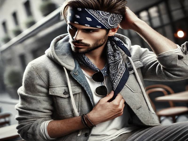 bandana homme tete